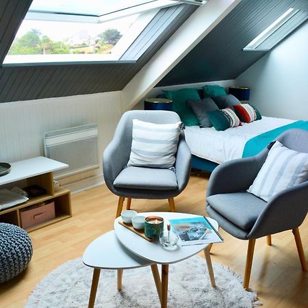 Agreable Cocon Sous Les Toits - Parking - Wifi Leilighet Pleneuf-Val-Andre Eksteriør bilde