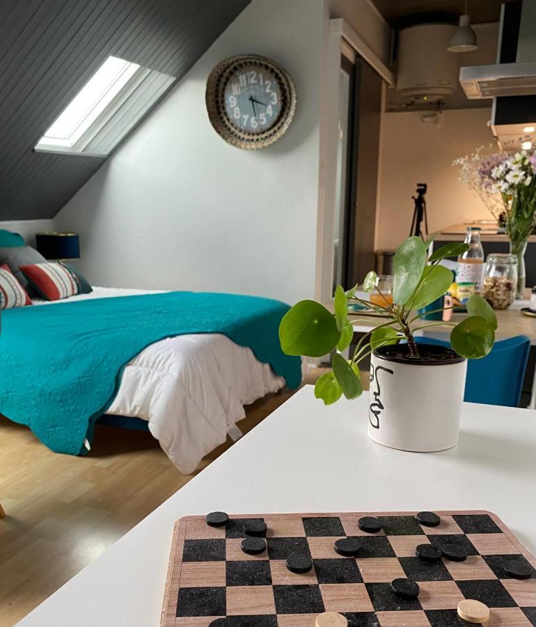 Agreable Cocon Sous Les Toits - Parking - Wifi Leilighet Pleneuf-Val-Andre Eksteriør bilde