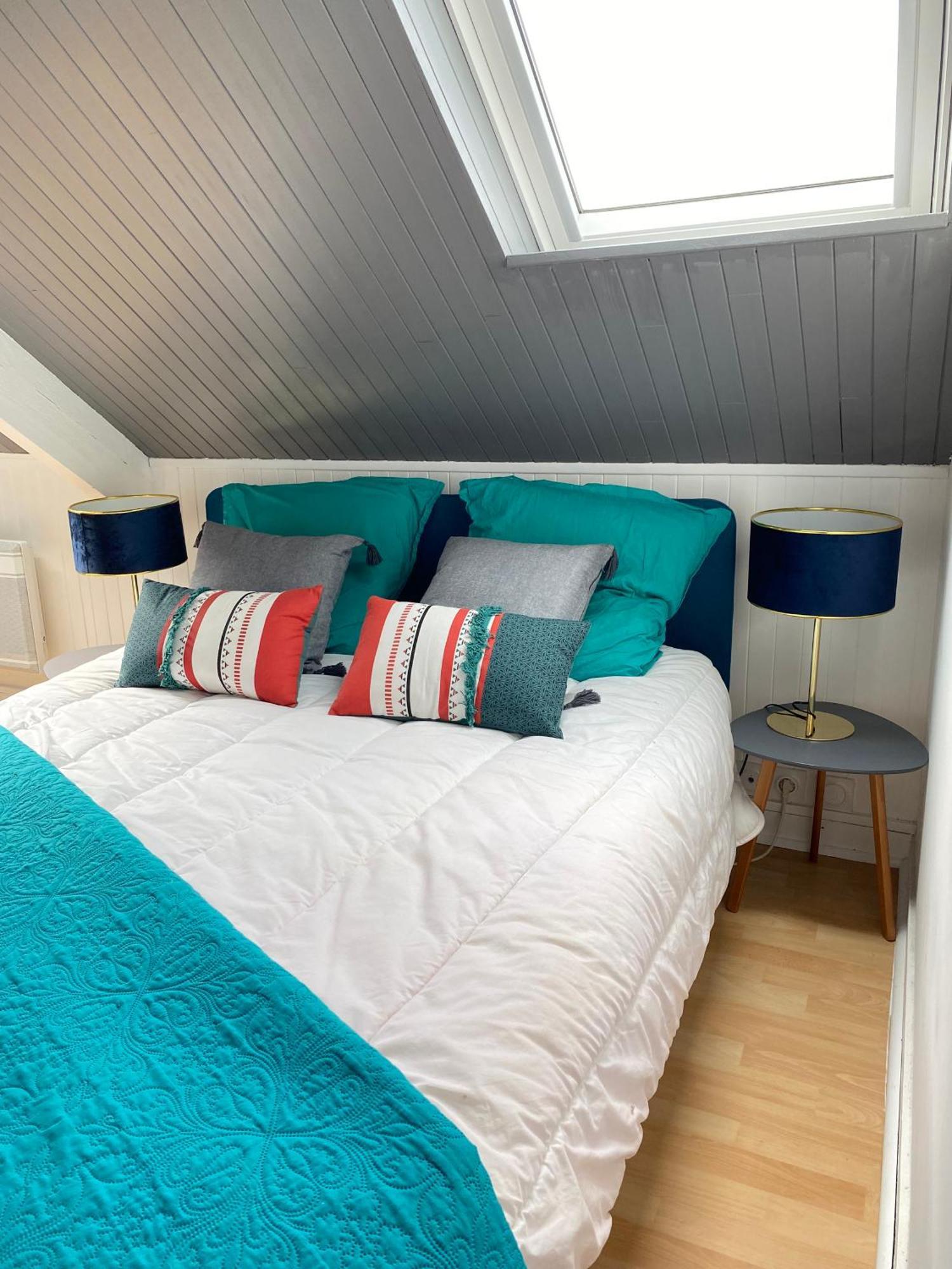 Agreable Cocon Sous Les Toits - Parking - Wifi Leilighet Pleneuf-Val-Andre Eksteriør bilde